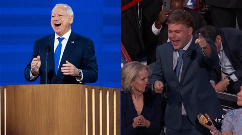 viral six|Tim Walz Says He's 'Grateful' for Son's Viral DNC Response .